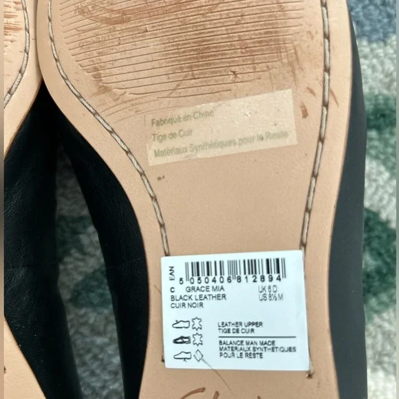 Clarks Black Women's Flats - Picture 7 of 9